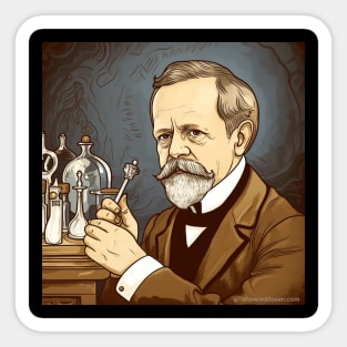 Louis Pasteur Sticker